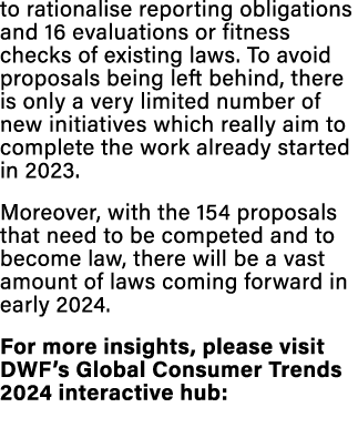 to rationalise reporting obligations and 16 evaluations or fitness checks of existing laws. To avoid proposals being ...