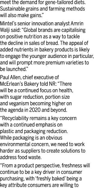 meet the demand for gene-tailored diets  Sustainable grains and farming methods will also make gains   Mintel s senio   