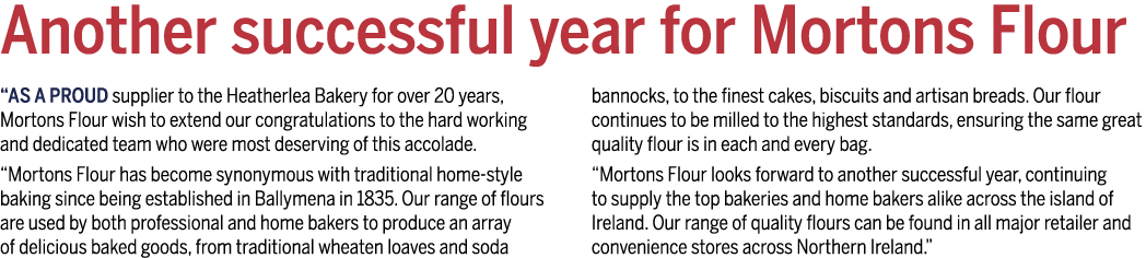 Another successful year for Mortons Flour  As a proud supplier to the Heatherlea Bakery for over 20 years, Mortons Fl   