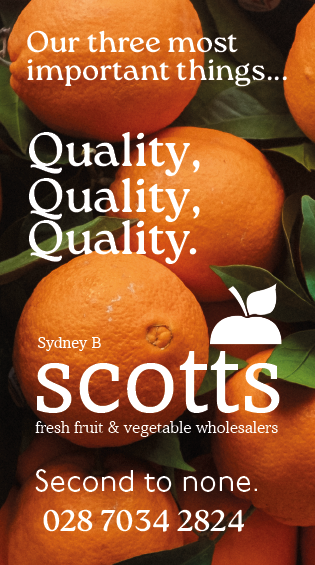 A poster advertising fresh fruit and vegetable wholesalers. AI generated content