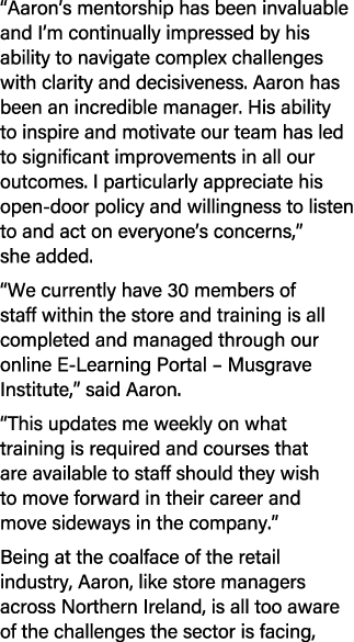 “Aaron’s mentorship has been invaluable and I’m continually impressed by his ability to navigate complex challenges w...
