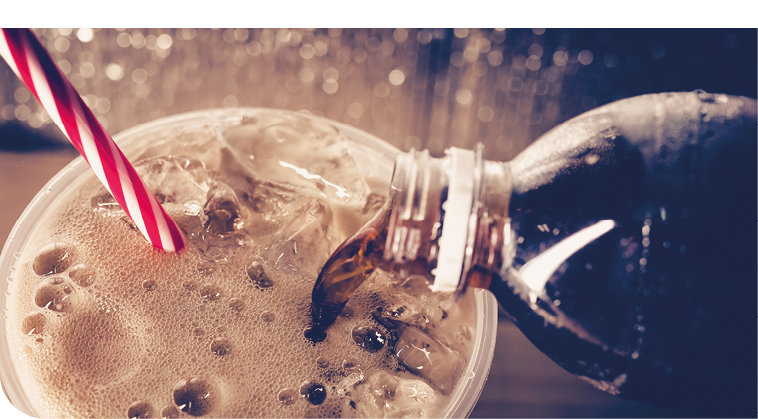 A soda bottle with a straw in it. AI generated content