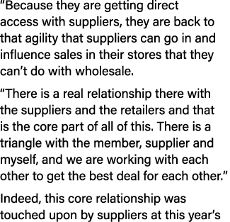 “Because they are getting direct access with suppliers, they are back to that agility that suppliers can go in and in...