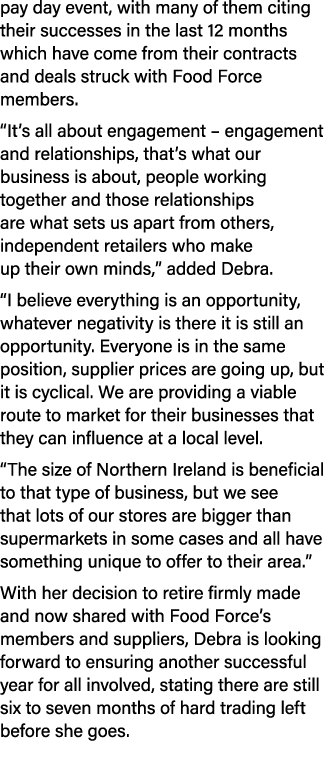pay day event, with many of them citing their successes in the last 12 months which have come from their contracts an...