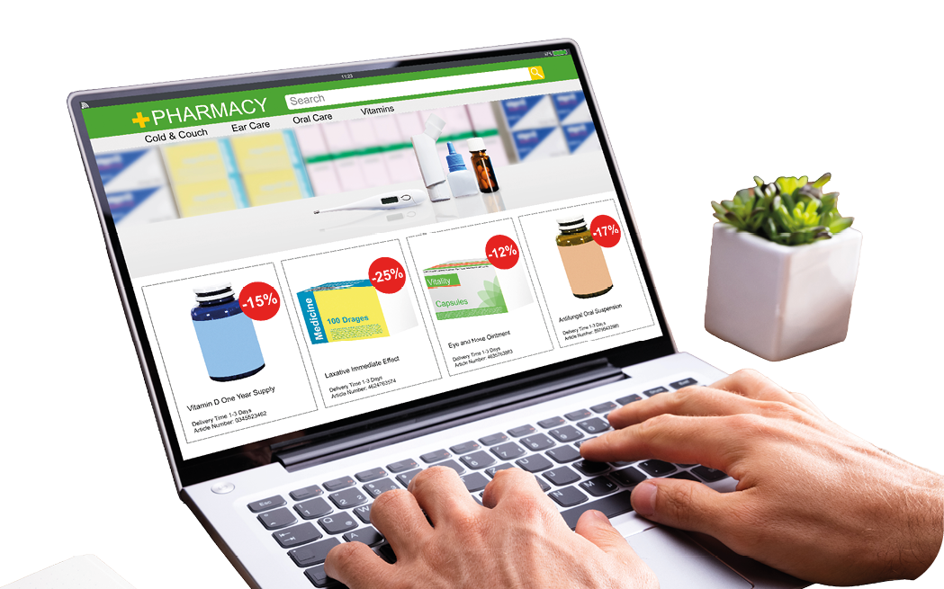 A laptop with a person typing on it. Description generated by AI