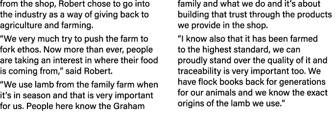 from the shop, Robert chose to go into the industry as a way of giving back to agriculture and farming. “We very much...