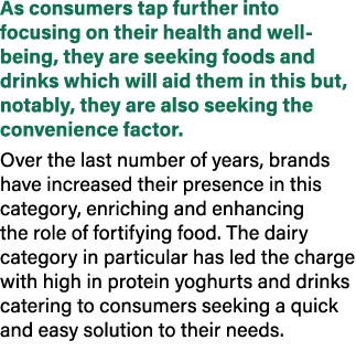 As consumers tap further into focusing on their health and well being, they are seeking foods and drinks which will a...