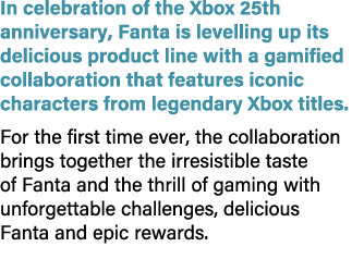 In celebration of the Xbox 25th anniversary, Fanta is levelling up its delicious product line with a gamified collabo...