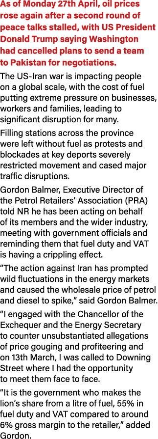 As of Monday 27th April, oil prices rose again after a second round of peace talks stalled, with US President Donald ...