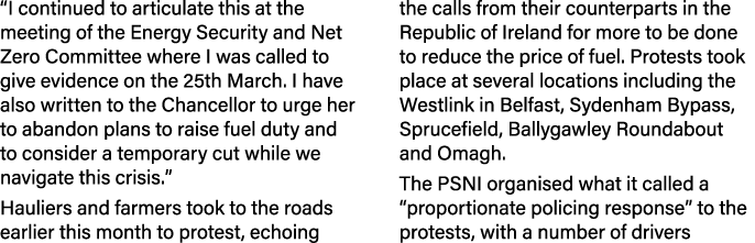 “I continued to articulate this at the meeting of the Energy Security and Net Zero Committee where I was called to gi...