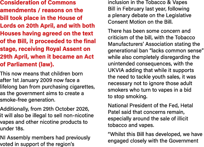 Consideration of Commons amendments / reasons on the bill took place in the House of Lords on 20th April, and with bo...
