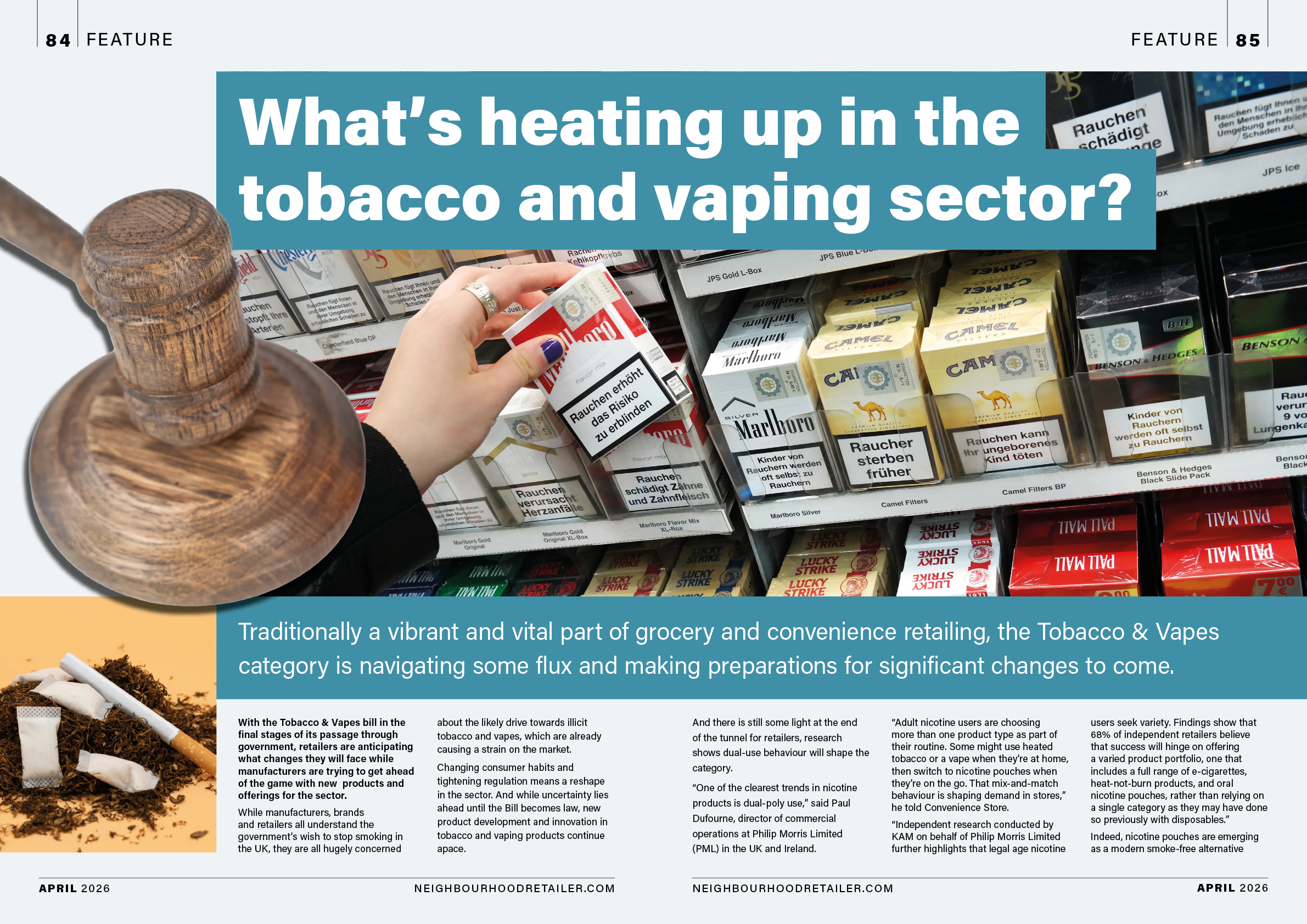 A person is holding a cigarette in a store. Description generated by AI