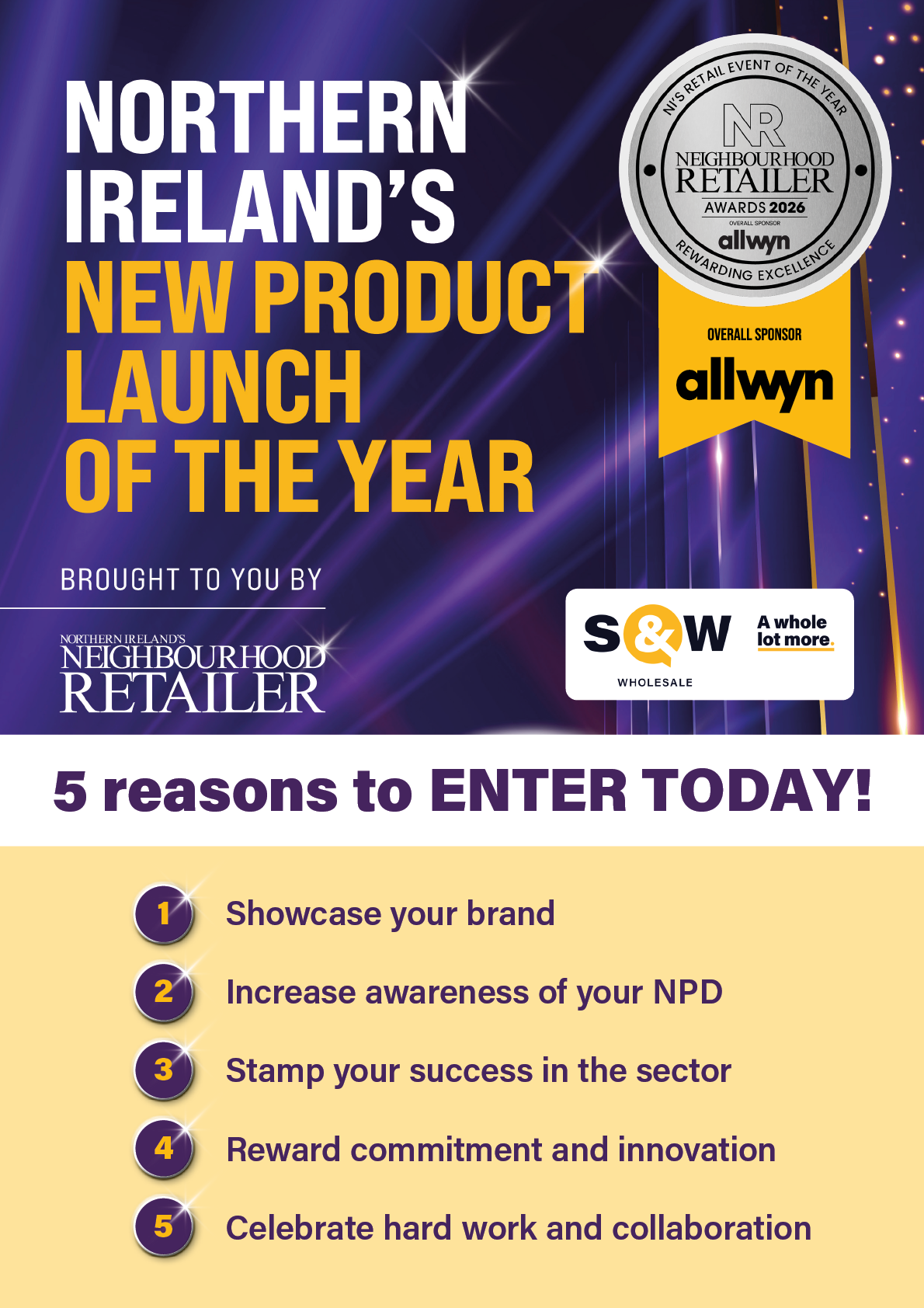 A flyer advertising a product launch. Description generated by AI