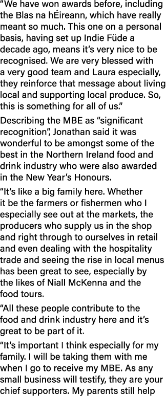 “We have won awards before, including the Blas na h ireann, which have really meant so much. This one on a personal b...