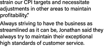 strain our CPI targets and necessitate adjustments in other areas to maintain profitability.” Always striving to have...