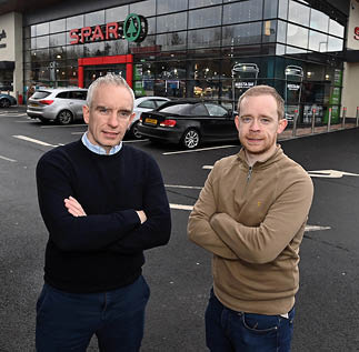 Tuesday 22nd November 2022 Jonathan and Terry McCullagh at McCullagh’s Classic store feature for NI Retailer of the Year at the Northern Ireland’s Neighbourhood Retailer at Omagh, Co. Tyrone. Pictures Oliver McVeigh