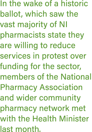In the wake of a historic ballot, which saw the vast majority of NI pharmacists state they are willing to reduce serv...