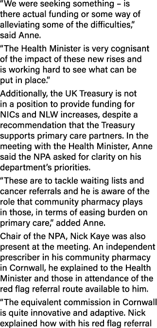 “We were seeking something – is there actual funding or some way of alleviating some of the difficulties,” said Anne....