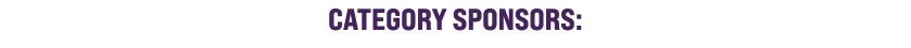 CATEGORY SPONSORS: