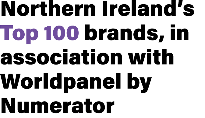 Northern Ireland’s Top 100 brands, in association with Worldpanel by Numerator