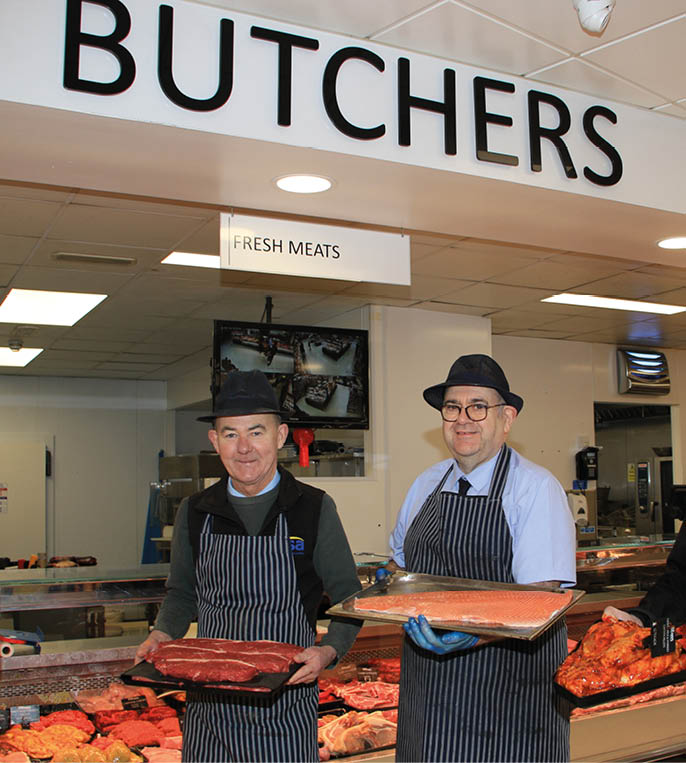 Explore the exciting range of meat and fish at Fiveways, plenty of variety to choose from for your culinary creations and Butchers Martin Fearon, Martin Irvine and Kyle Toman there to help you select.