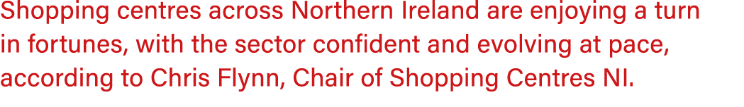 Shopping centres across Northern Ireland are enjoying a turn in fortunes, with the sector confident and evolving at p...