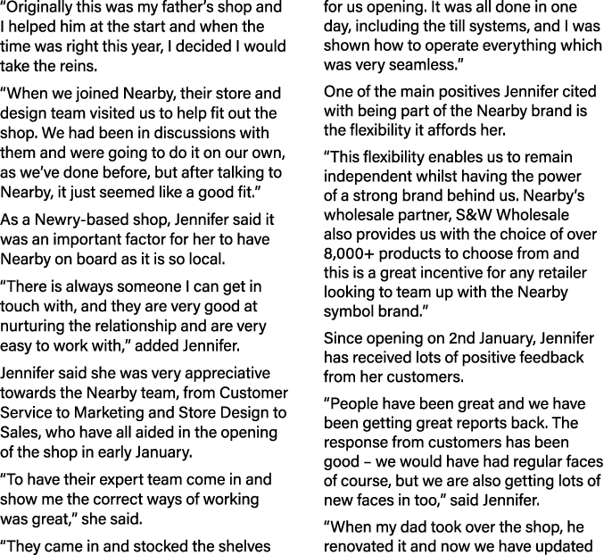 “Originally this was my father’s shop and I helped him at the start and when the time was right this year, I decided ...