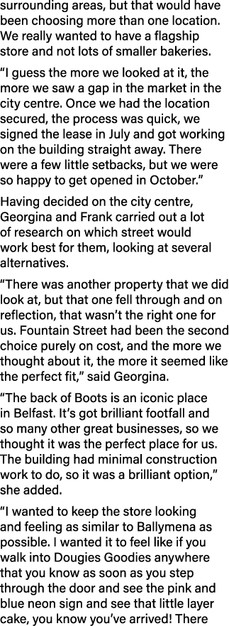 surrounding areas, but that would have been choosing more than one location. We really wanted to have a flagship stor...