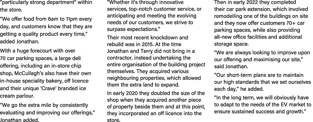 “particularly strong department” within the store. “We offer food from 6am to 11pm every day, and customers know that...