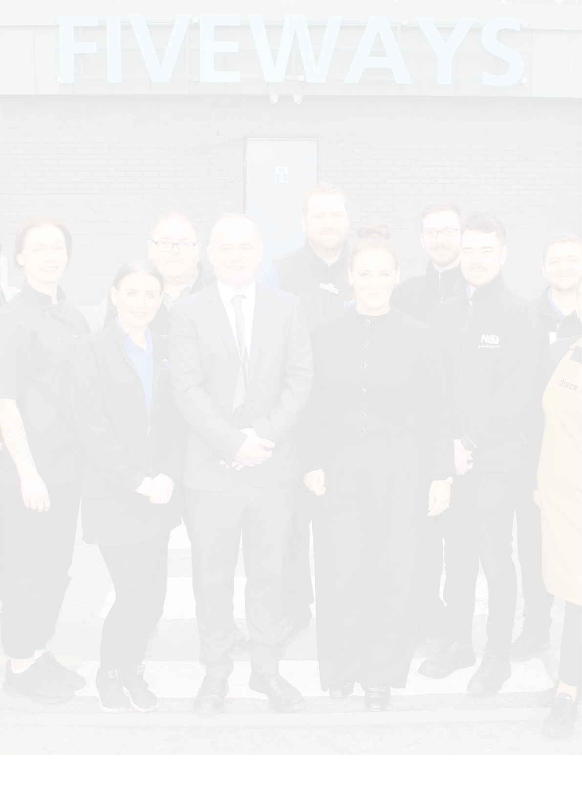 Fiveways Managers Declan Byrne and Helen Meehan with a few of their staff thank their customers and welcome new shoppers to come and enjoy a fantastic shopping experience at FIVEWAYS.