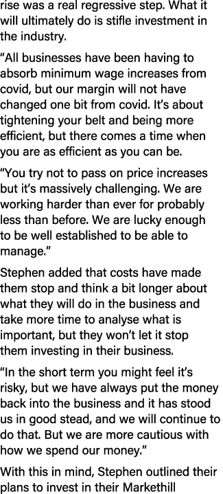 rise was a real regressive step. What it will ultimately do is stifle investment in the industry. “All businesses hav...