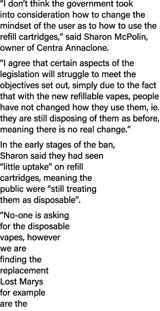 “I don’t think the government took into consideration how to change the mindset of the user as to how to use the refi...