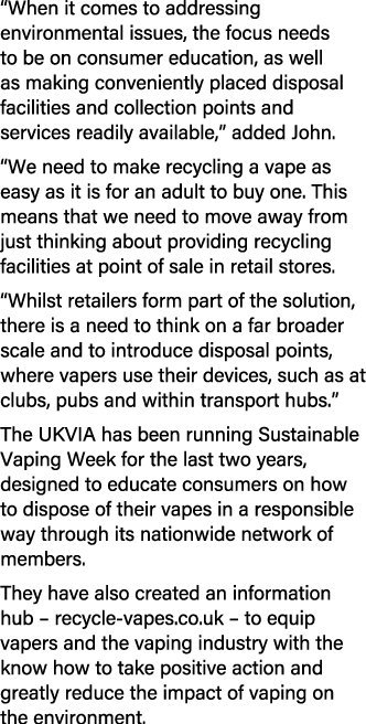 “When it comes to addressing environmental issues, the focus needs to be on consumer education, as well as making con...