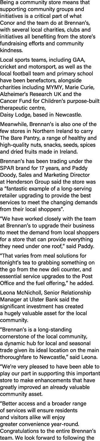 Being a community store means that supporting community groups and initiatives is a critical part of what Conor and t...