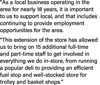 “As a local business operating in the area for nearly 18 years, it is important to us to support local, and that incl...