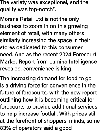 The variety was exceptional, and the quality was top notch”. Morans Retail Ltd is not the only business to zoom in on...