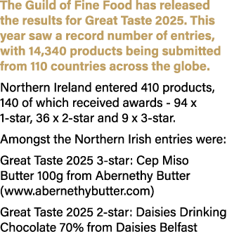 The Guild of Fine Food has released the results for Great Taste 2025. This year saw a record number of entries, with ...