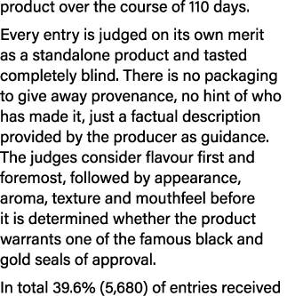 product over the course of 110 days. Every entry is judged on its own merit as a standalone product and tasted comple...