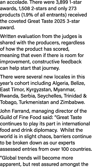 an accolade. There were 3,899 1 star awards, 1,508 2 stars and only 273 products (1.9% of all entrants) received the ...
