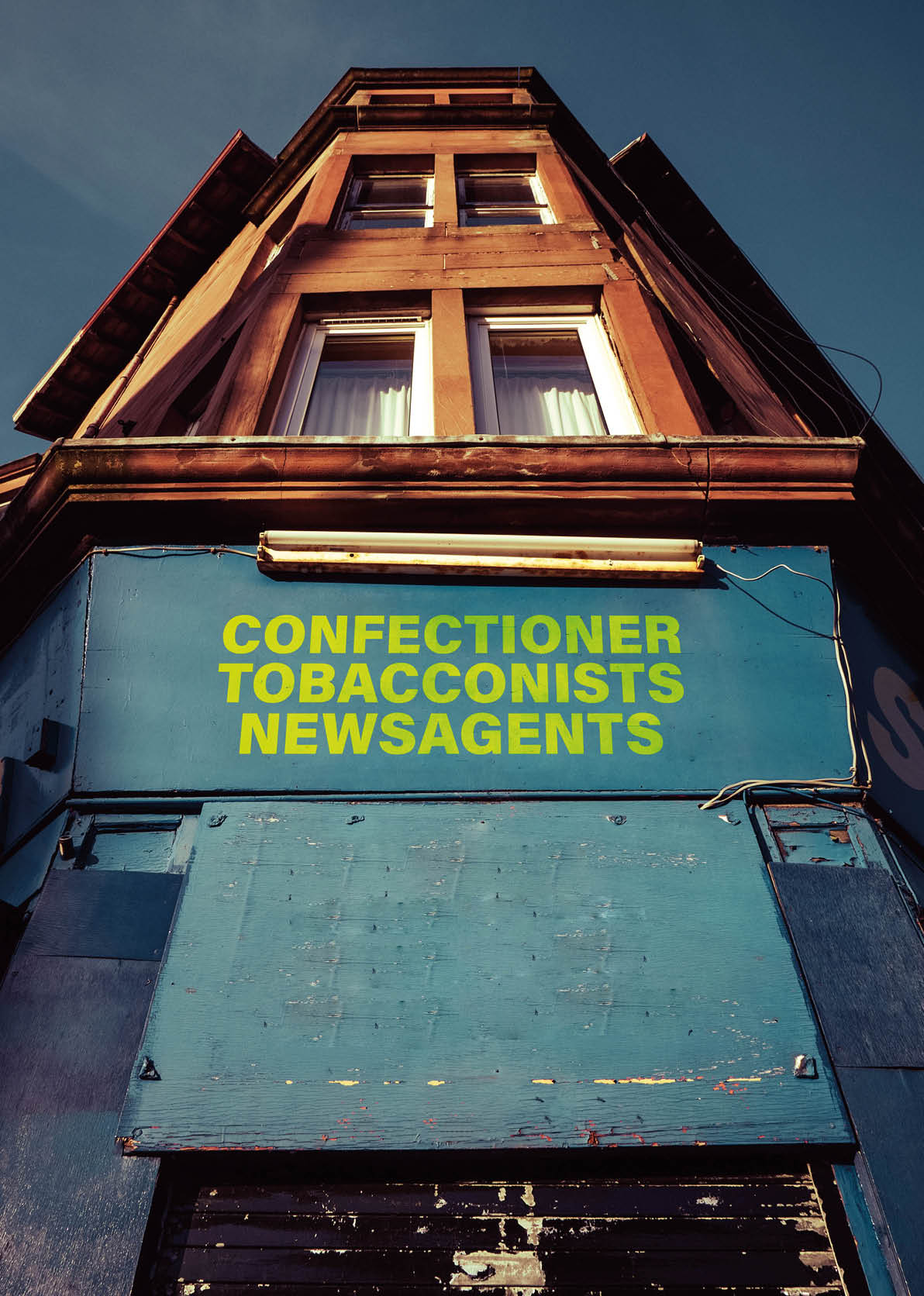 Recession Image Of Grungy Corner Shop Or Store In A British City (Glasgow)