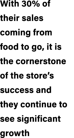 With 30% of their sales coming from food to go, it is the cornerstone of the store’s success and they continue to see...