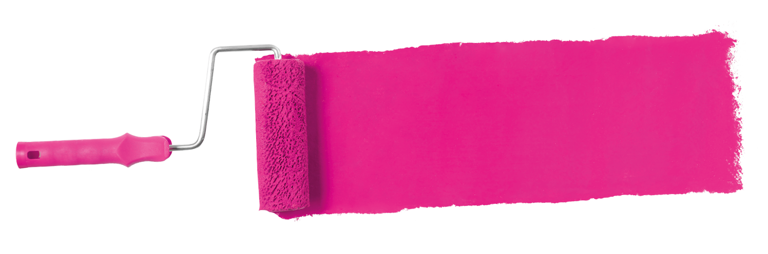 Paint roller isolated on white