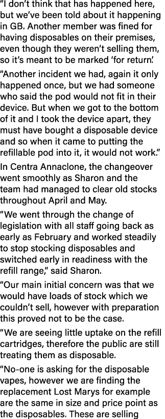 “I don’t think that has happened here, but we’ve been told about it happening in GB. Another member was fined for hav...