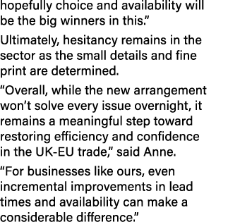 hopefully choice and availability will be the big winners in this.” Ultimately, hesitancy remains in the sector as th...
