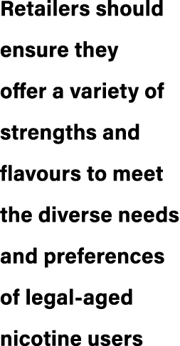 Retailers should ensure they offer a variety of strengths and flavours to meet the diverse needs and preferences of l...