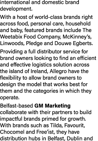 international and domestic brand development. With a host of world class brands right across food, personal care, hou...