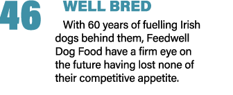 46 WELL BRED With 60 years of fuelling Irish dogs behind them, Feedwell Dog Food have a firm eye on the future having...