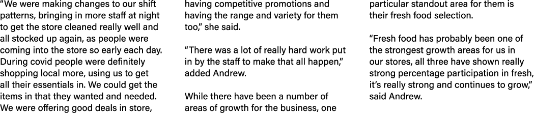“We were making changes to our shift patterns, bringing in more staff at night to get the store cleaned really well a...