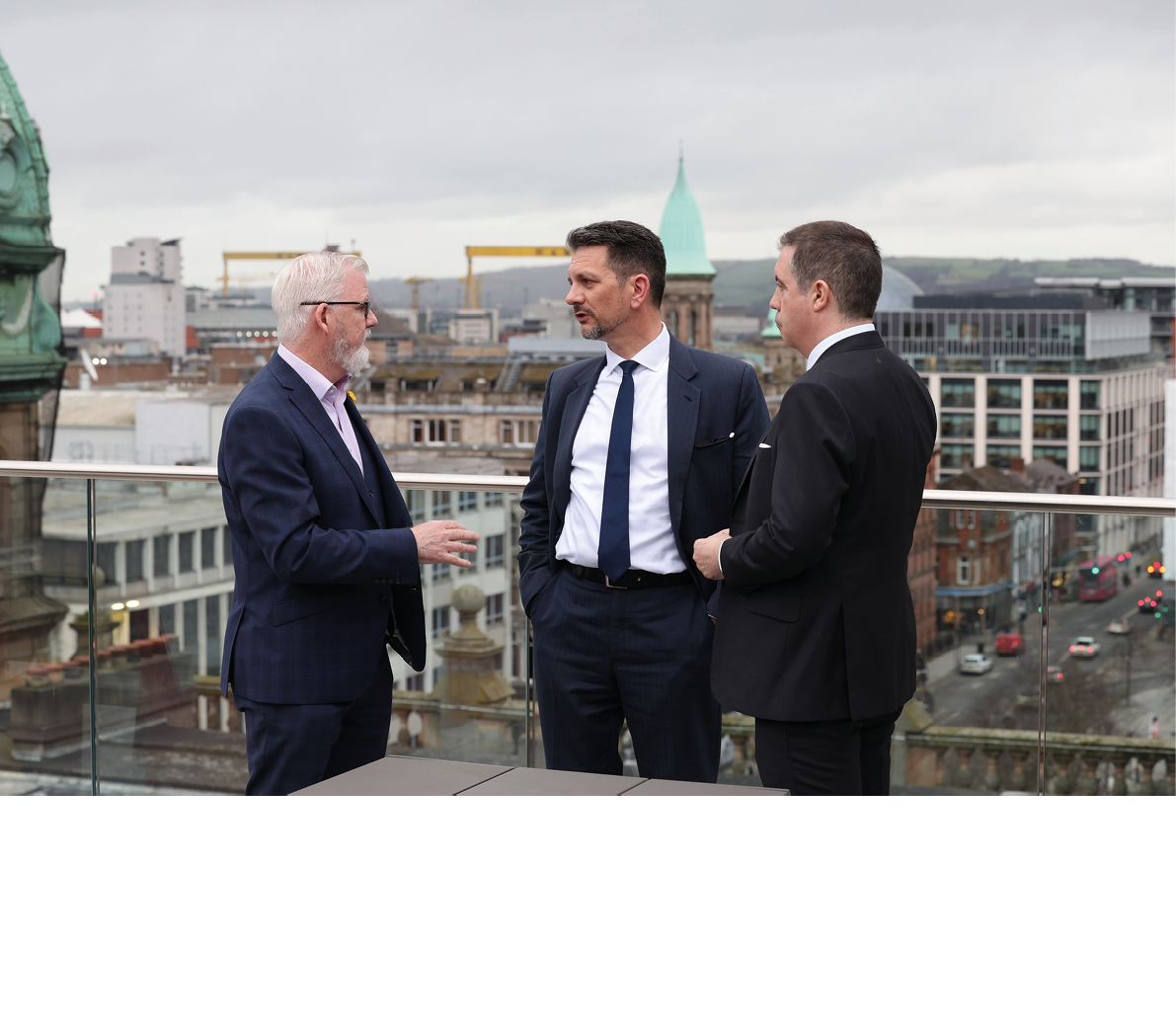 Retail NI has launched a new Supply Chain Forum to connect and promote trading opportunities with local producers, manufacturers and suppliers with its independent retail and wholesale members. The new Supply Chain Forum was officially launched at Retail NI’s Supplier Showcase event, which took place on Thursday 23 February at PwC, Belfast. Pictured (L-R) at the Supplier Showcase event are Paddy Doody, Retail NI Chair, Minister of State for Northern Ireland Steve Baker MP and Glyn Roberts, CEO Retail NI.