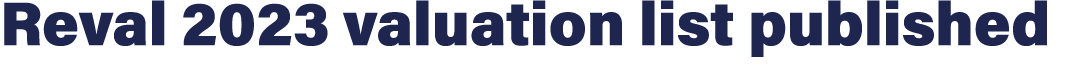 Reval 2023 valuation list published